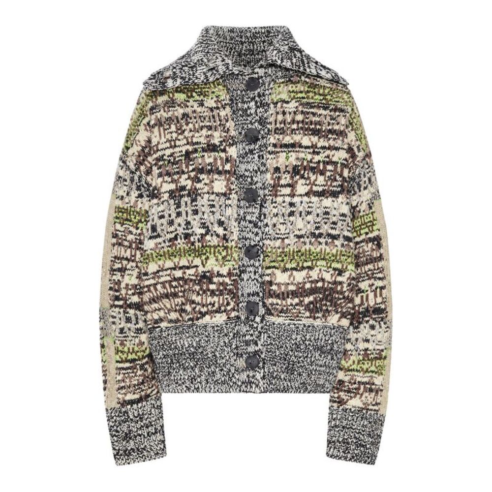 Dries Van Noten Women Multicolor Jacquard Cardigan